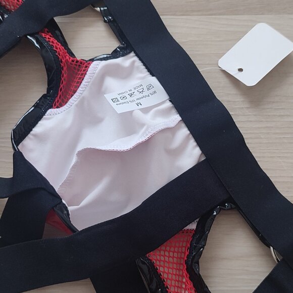 Jockstrap rouge et noir - Picture 7 of 8